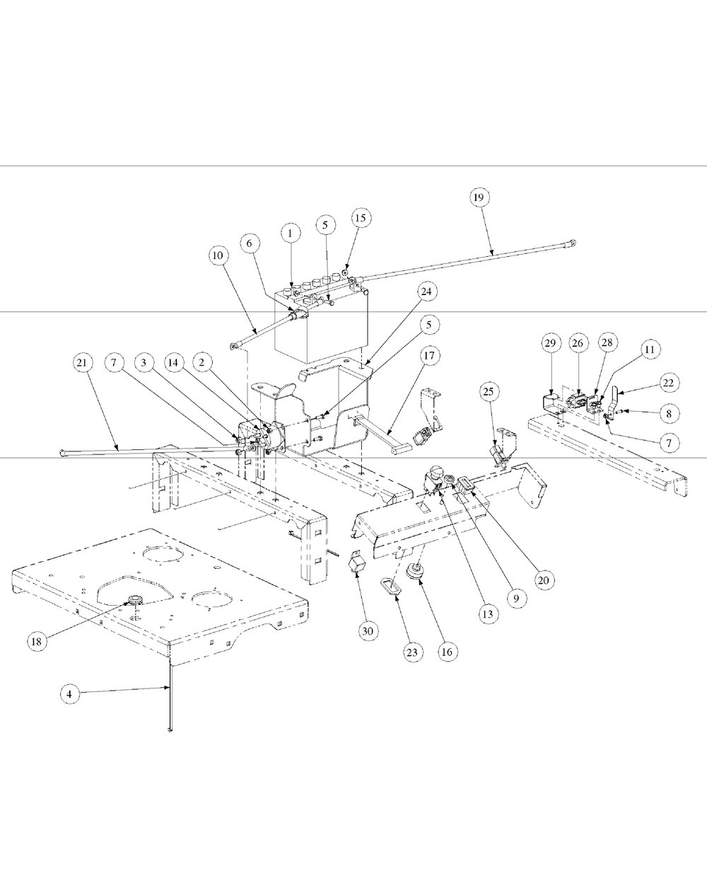 Electrical Assembly Kawasaki Diagram and Parts List for M54-KW 53CB5DBW750-23HP-OHV Cub Cadet Lawn Tractor